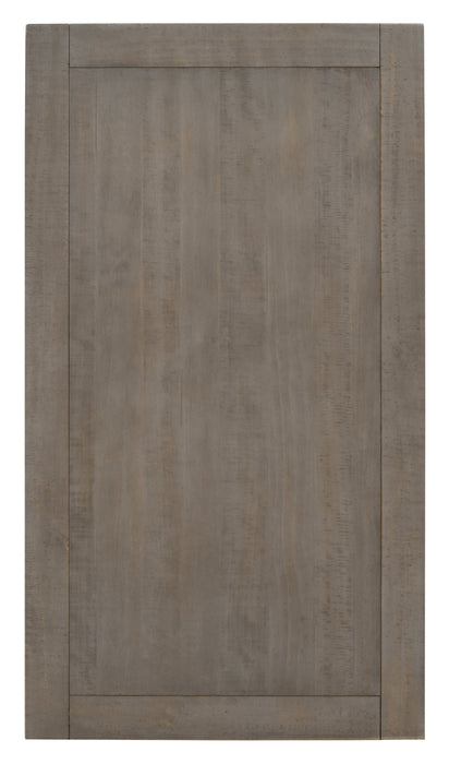 Hanson 50” Traditional Pine Coffee Table with Storage and Casters - Dovetail Grey