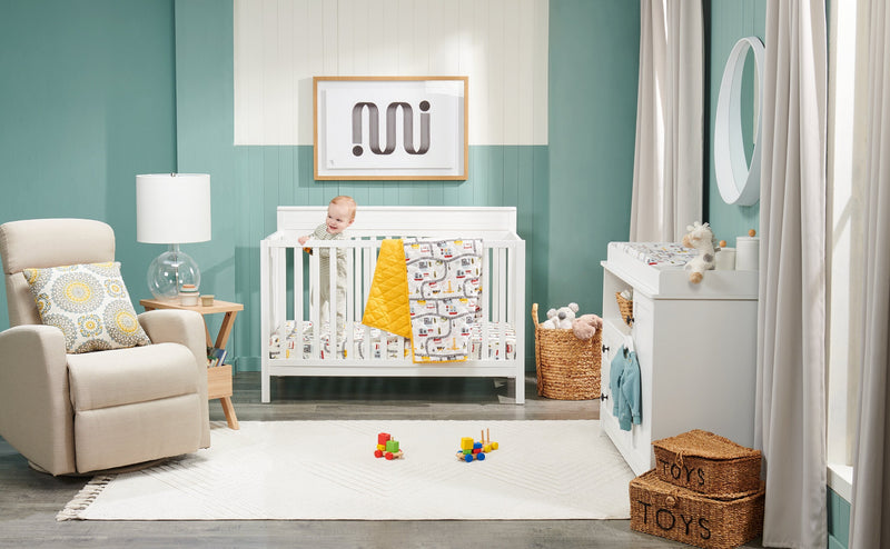 Harper 4-in-1 Convertible Crib - Snow White
