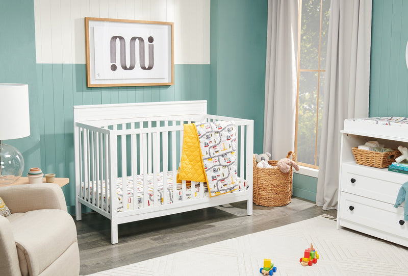 Harper 4-in-1 Convertible Crib - Snow White