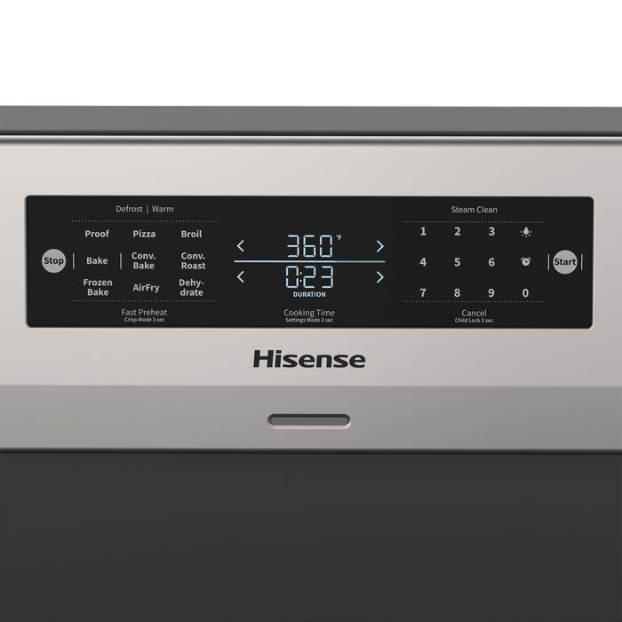 Hisense 30\" 5.8 Cu. Ft. 5-Element Electric Range with True Convection - Stainless Steel - HBE3502CAS