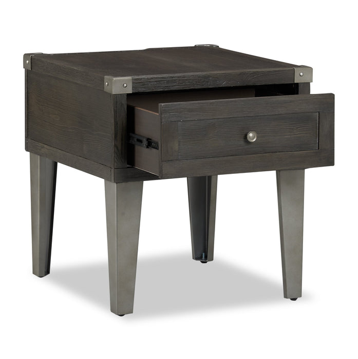 Hilla End Table - Dark Brown