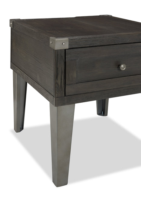 Hilla End Table - Dark Brown