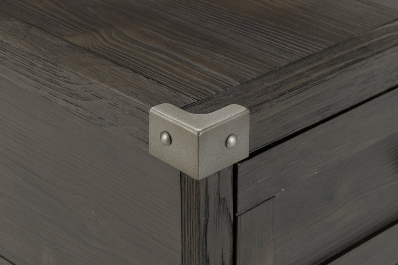 Hilla End Table - Dark Brown