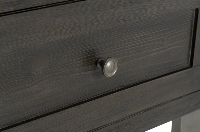 Hilla End Table - Dark Brown