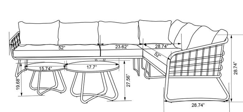 Ibiza 6-Piece Conversation Set