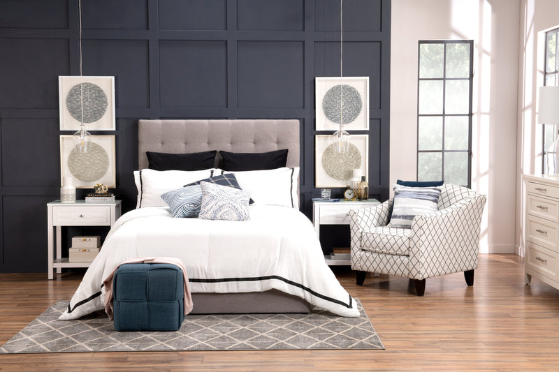 Jace Storage Queen Bed - Taupe