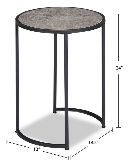 Jacki Chairside Table - Grey 
