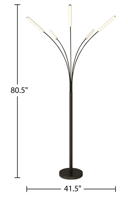 Jakari 5-Light LED Tree Arc Floor Lamp