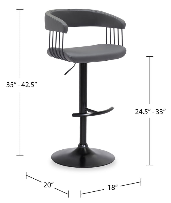 Java Adjustable Swivel Bar Stool