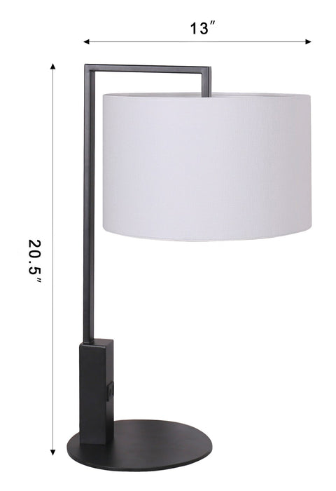 Jax 2-Piece Table and Floor Lamp Set with USB Port