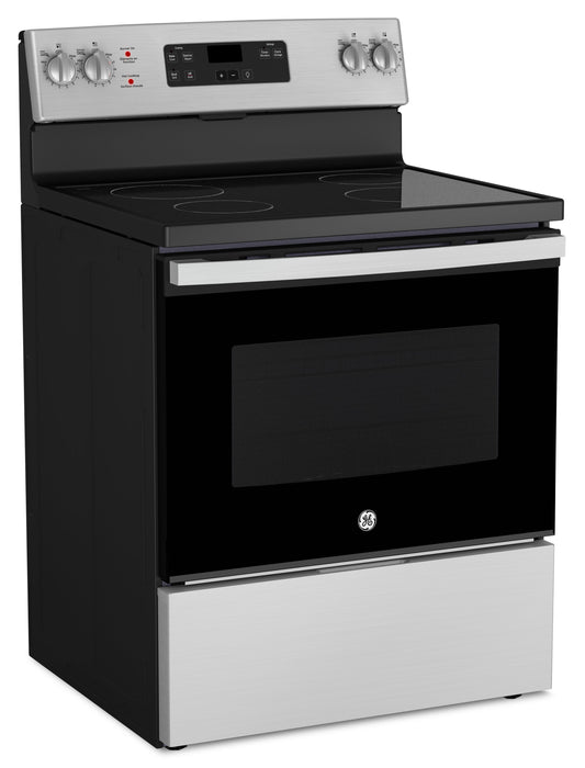 GE 5 Cu. Ft. Electric Range with Dual Bake Element and Certified Sabbath Mode - Stainless Steel - JC… 