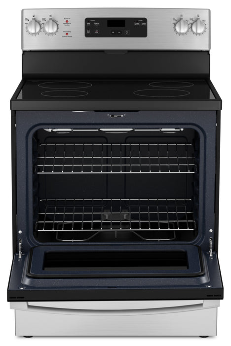 GE 5 Cu. Ft. Electric Range with Dual Bake Element and Certified Sabbath Mode - Stainless Steel - JC… 