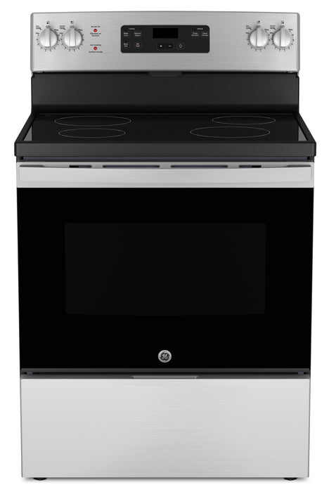 GE 5 Cu. Ft. Electric Range with Dual Bake Element and Certified Sabbath Mode - Stainless Steel - JC… 