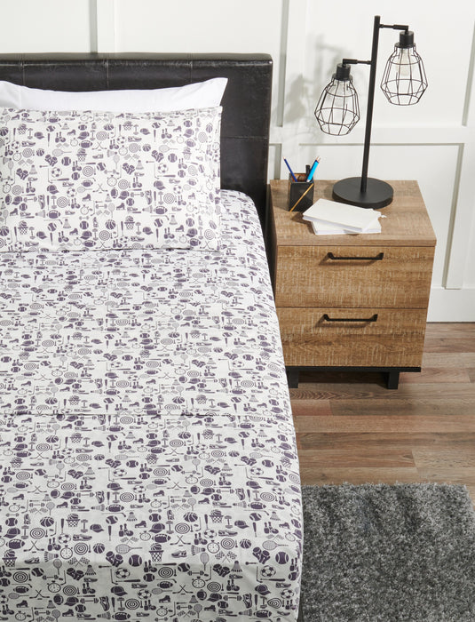 Joey 4-Piece Full Cotton Sheet Set
