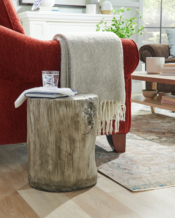 Jordy Ottoman Accent Table – Silver 