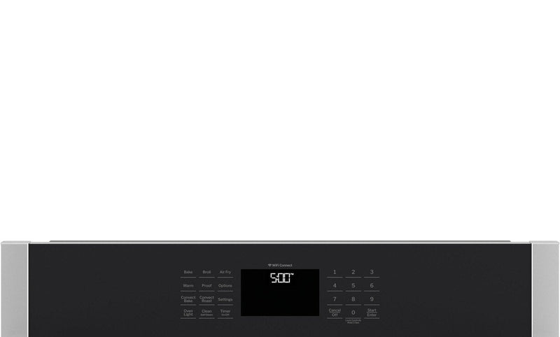 GE 30\" 5 Cu. Ft. Electric Single Wall Oven with No Preheat Air Fry - Stainless Steel - JTS5000SVSS
