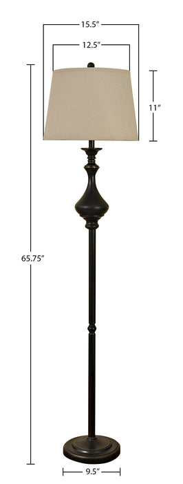 Julia 3-Piece Floor and Two Table Lamps Set