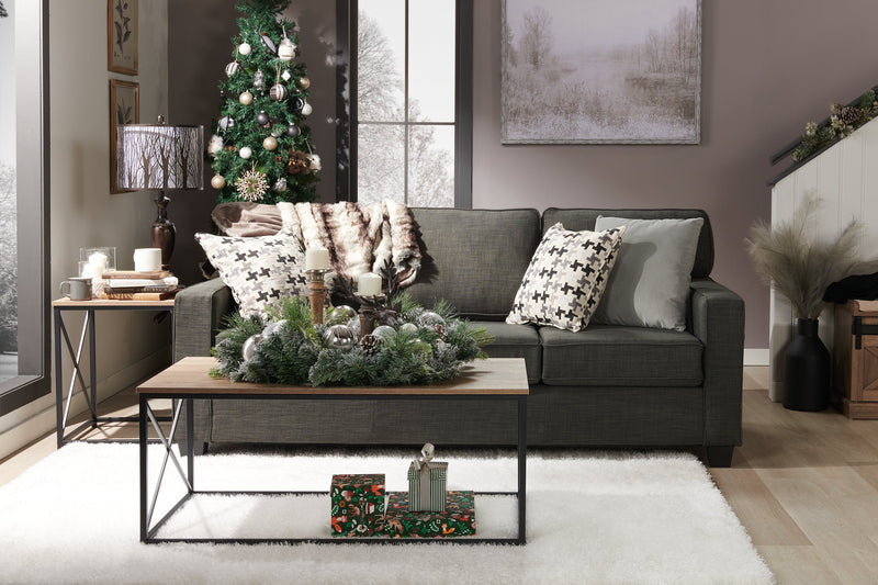 Kasey 3-Piece Coffee and Two End Tables Package - Dark Taupe 