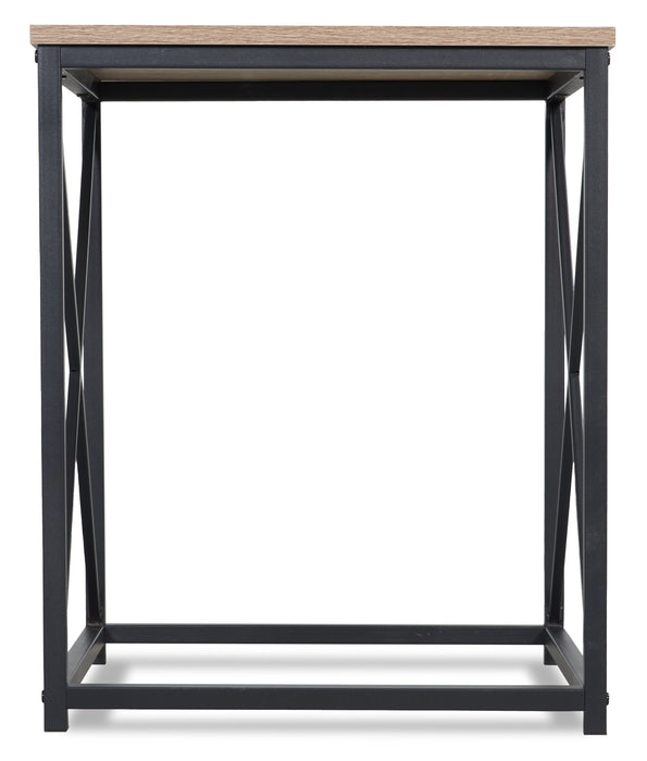Kasey 3-Piece Coffee and Two End Tables Package - Dark Taupe 