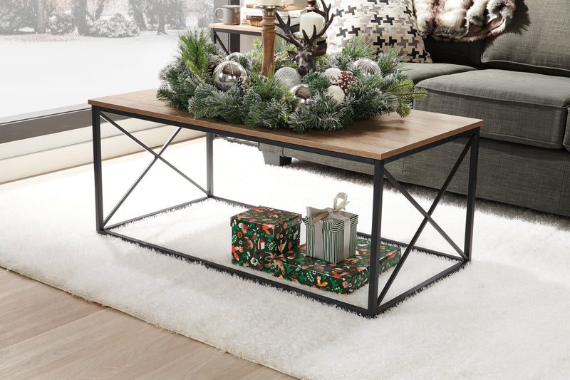 Kasey 3-Piece Coffee and Two End Tables Package - Dark Taupe 