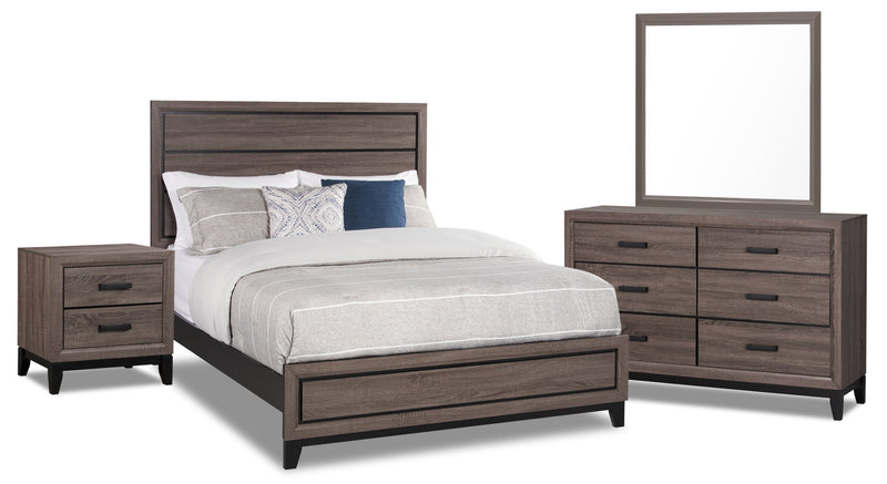 Kate 6-Piece King Bedroom Package - Grey