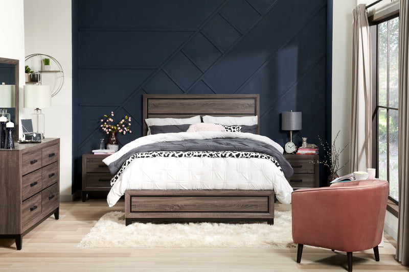 Kate King Bed - Grey