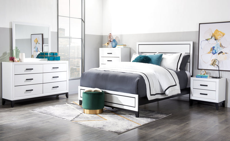 Kate 6-Piece King Bedroom Package - White