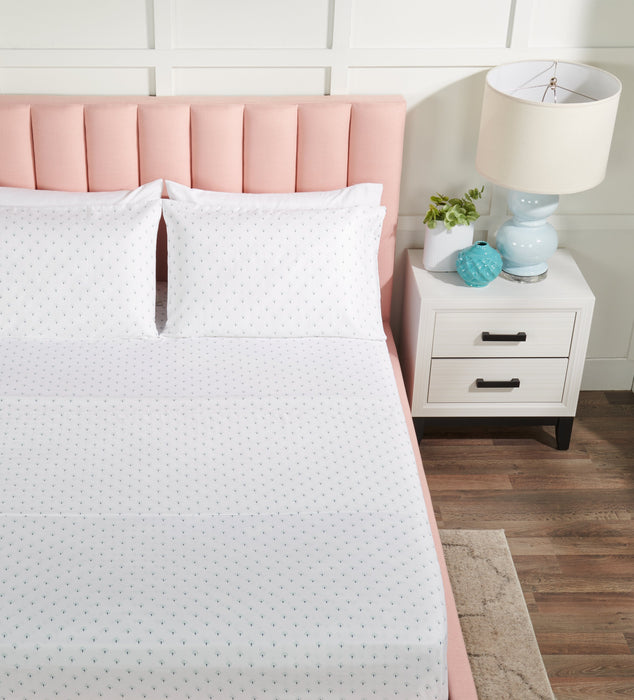 Flower 4-Piece King Sheet Set