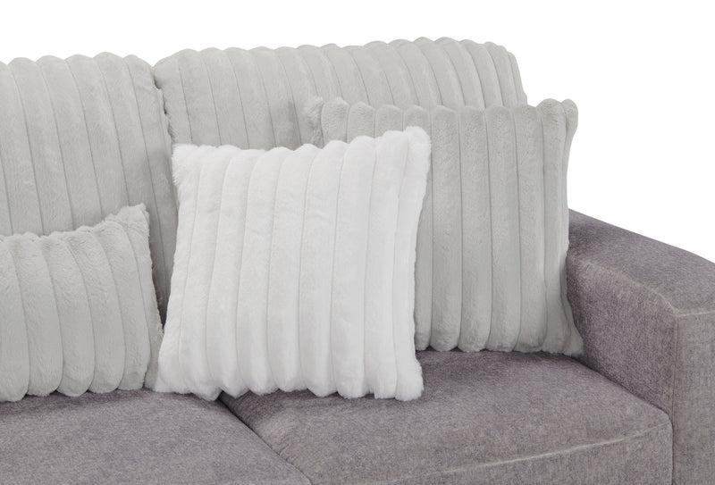 Koda 2-Piece Chenille Left-Facing Sectional - Plush Paloma