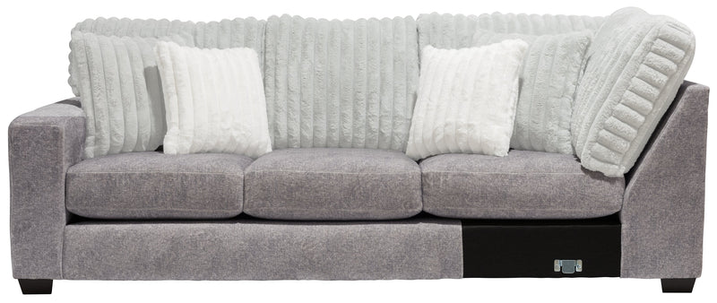 Koda 2-Piece Chenille Left-Facing Sectional - Plush Paloma