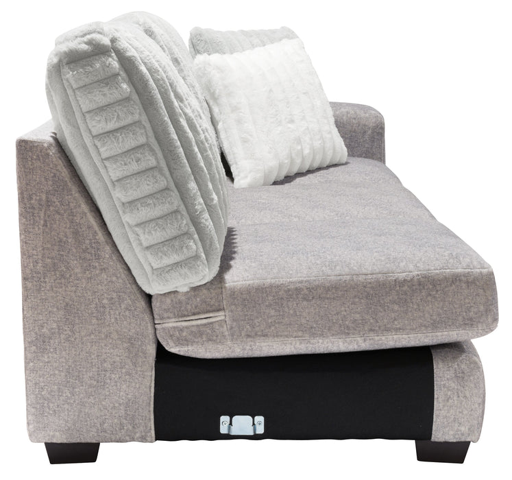 Koda 2-Piece Chenille Left-Facing Sectional - Plush Paloma