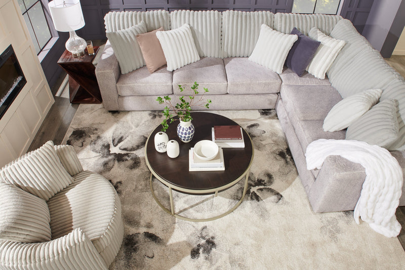 Koda 2-Piece Chenille Right-Facing Sectional - Plush Paloma