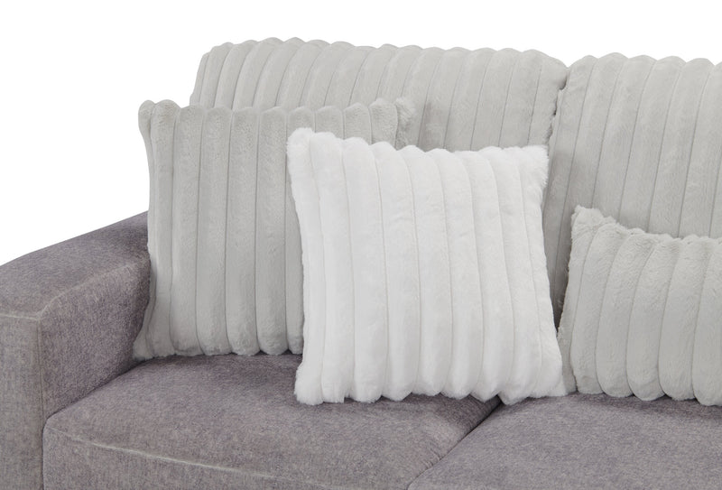 Koda 2-Piece Chenille Right-Facing Sectional - Plush Paloma