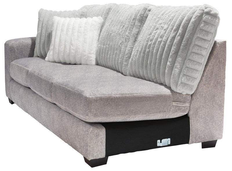 Koda 2-Piece Chenille Right-Facing Sectional - Plush Paloma