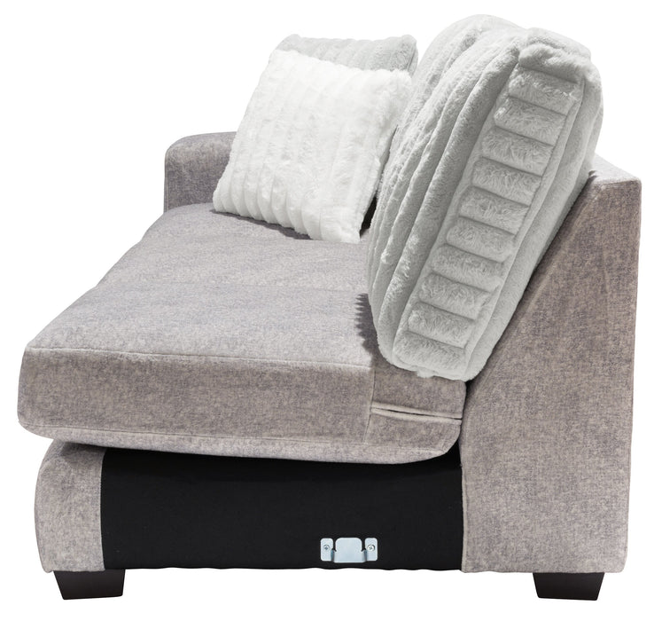 Koda 2-Piece Chenille Right-Facing Sectional - Plush Paloma