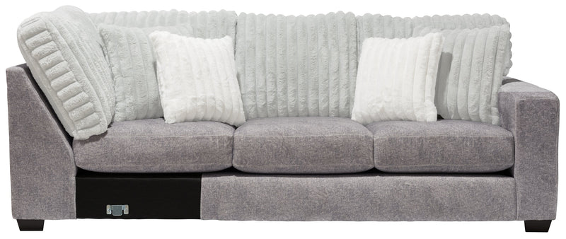 Koda 2-Piece Chenille Right-Facing Sectional - Plush Paloma