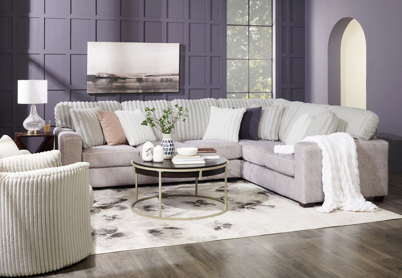 Koda 2-Piece Chenille Right-Facing Sectional - Plush Paloma