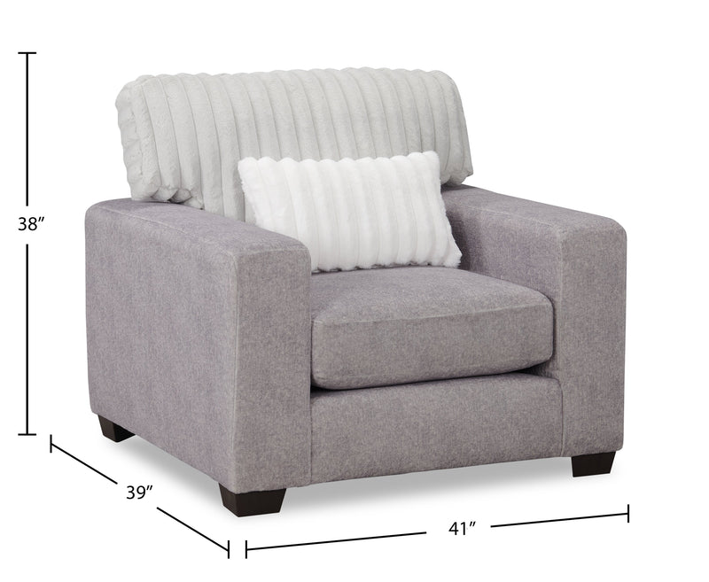 Koda Chenille Chair - Plush Paloma