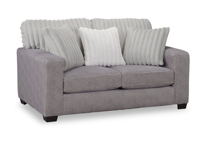Koda Chenille Loveseat - Plush Paloma