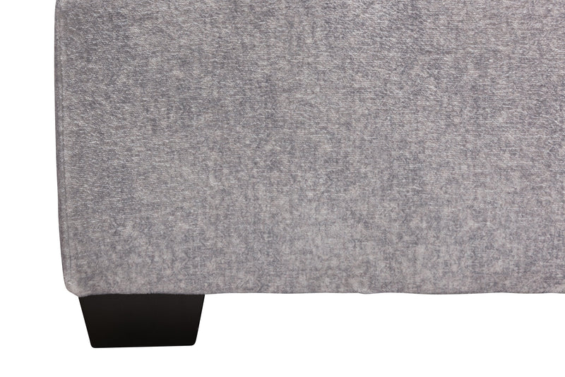 Koda Chenille Ottoman - Plush Paloma