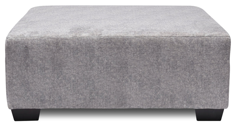 Koda Chenille Ottoman - Plush Paloma