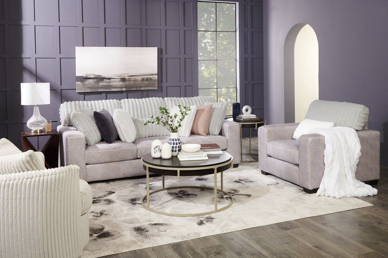 Koda Chenille Sofa - Plush Paloma