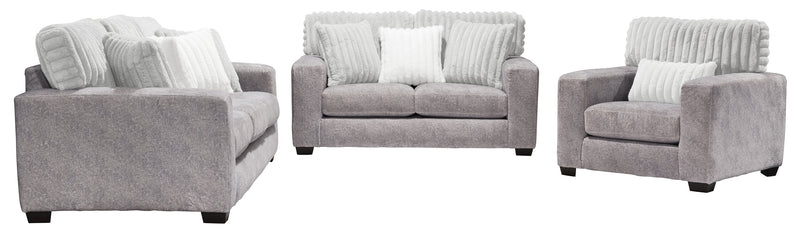 Koda Chenille Sofa - Plush Paloma