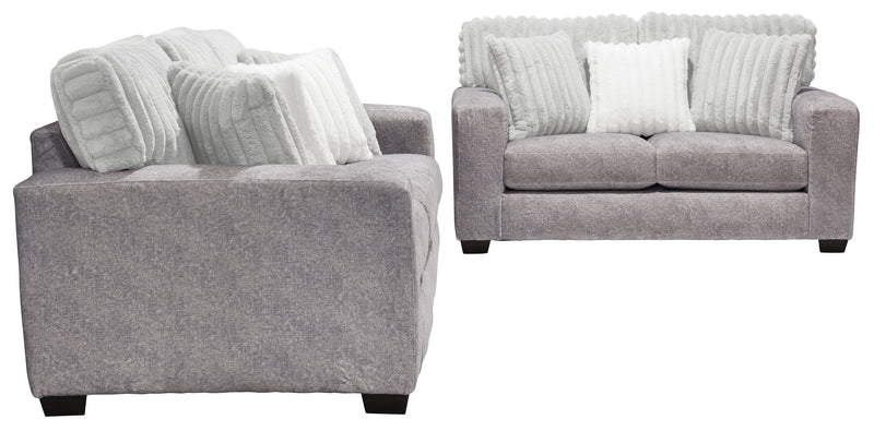 Koda Chenille Sofa - Plush Paloma