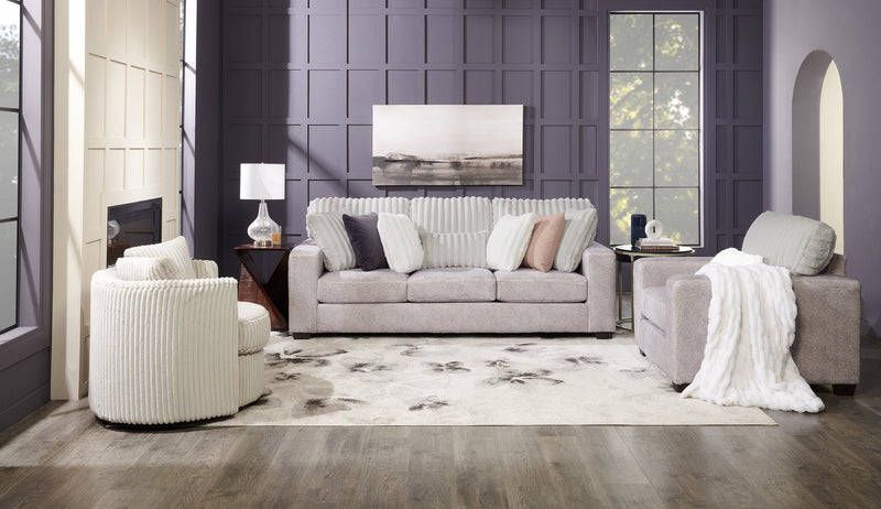 Koda Chenille Sofa - Plush Paloma