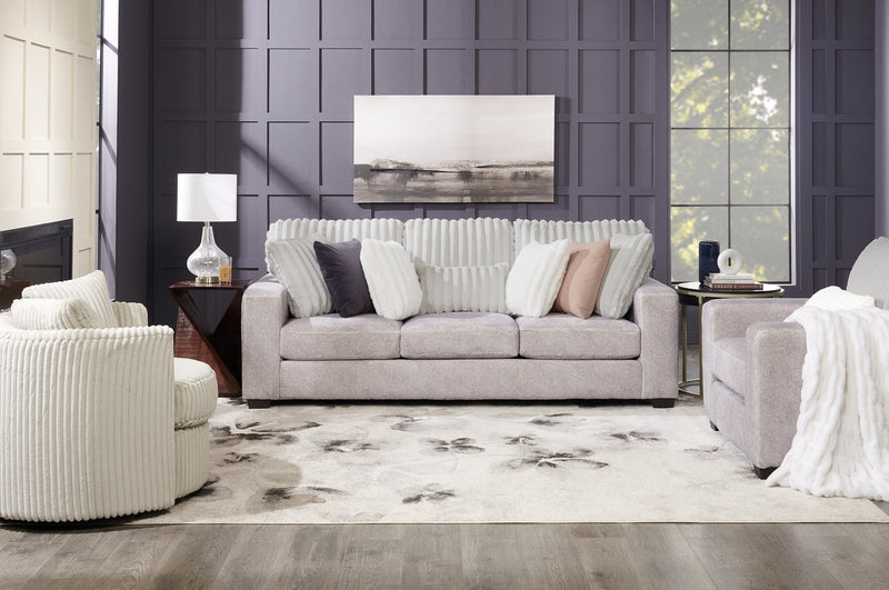 Koda Chenille Sofa - Plush Paloma