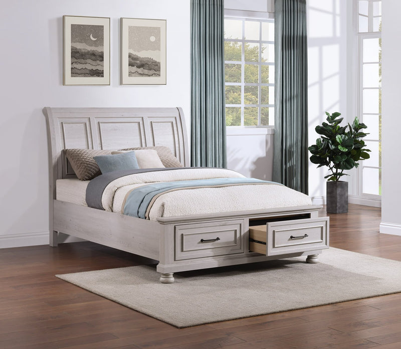 Kylie Queen Sleigh Storage Bed