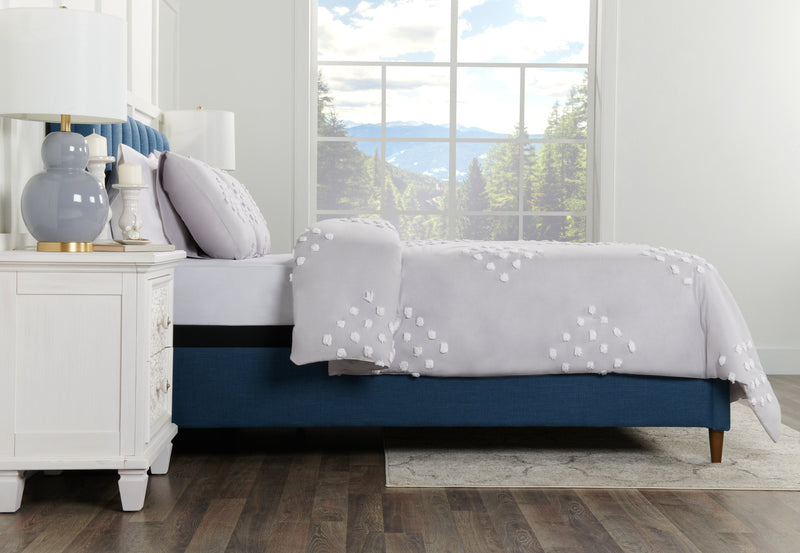 Lake 3-Piece Queen Comforter Set - Grey 
