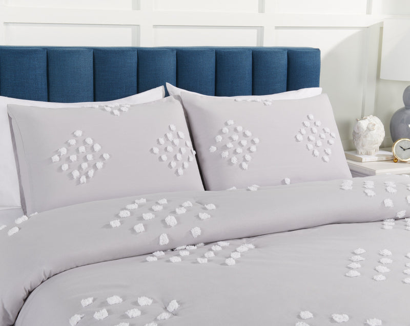 Lake 3-Piece Queen Comforter Set - Grey 