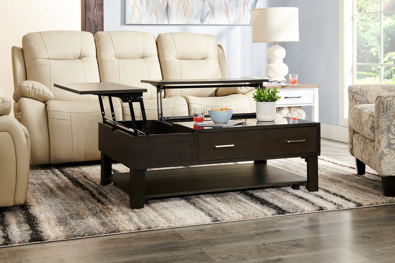 Landon Coffee Table with Lift Top - Grey